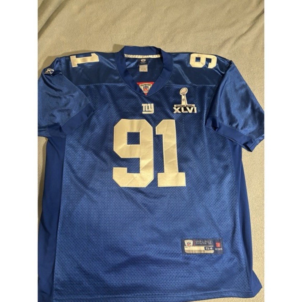 Justin Tuck Jersey Reebok Super Bowl XLVI‎ New York Giants Size 54